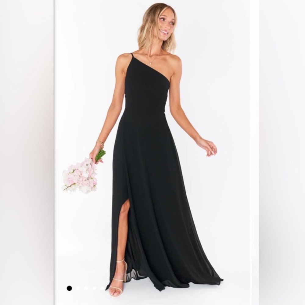 Show Me Your MuMu - Shannon One Shoulder Dress Black Size Large